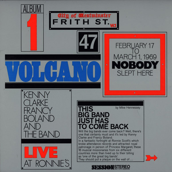 Kenny Clarke-Francy Boland Big Band, The ‎– Live At Ronnie’s  Album 1 Volcano