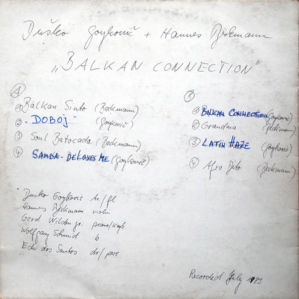 Dusko Goykovich & Hannes Beckmann Balkan Connection